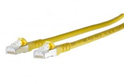 METZ CONNECT ISO/IEC 10G AWG26 2xRJ45 yellow 20.0m patch cable Cat6A, 130845B077-E