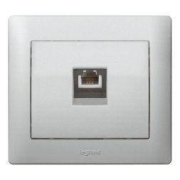Legrand 771395 cover Galea soft aluminium, (cream white (electric white))