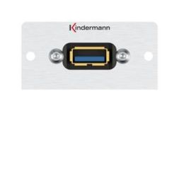 Kindermann 7444000529 A-socket/A-socket 50x50mm connection panel with cable breakout