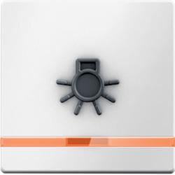 Berker 16516049 rocker with orange lens and touch-sensitive symbol light polar white including Berker Q.1/Q