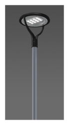 RZB 611946.0031 59.4W 3000K D500 H525 3-way LED mast light