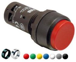 ABB Stotz-Kontakt CP33-10R-01, push button, red, O, 1OE, 1SFA619132R1041
