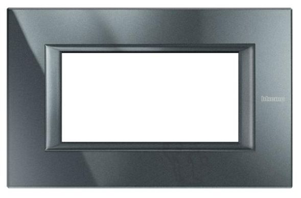Bticino HA4804HS AXOLUTE frame 4-MOD BLACK ALU , (anthracite)