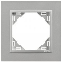 EFAPEL SINGLE FRAME ALUMINIUM/ALUMINIUM