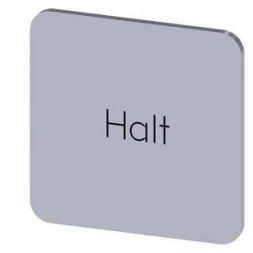 Siemens 3SU1900-0AF81-0AK0 label plate 22x22 stop