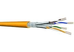 PROTEC.net 05300688 ISO-Cat7A 1500MHz 4x2xAWG22 RG100 data cable 8150-1 4P22 melon yellow