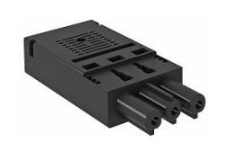 OBO Bettermann BT-F GST18i3p 3-pole spring force flange socket part, 6108052