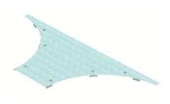 OBO Bettermann WAAD 600 DD for wide span system cover, 6231938