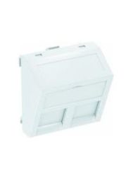 OBO Bettermann DTS-2BRW1 pure white for 2 connection devices, type data technology carrier, 6119244