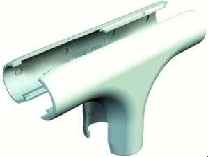 OBO Bettermann 2953/T M25 pure white Quick-Pipe T-piece, 2153996