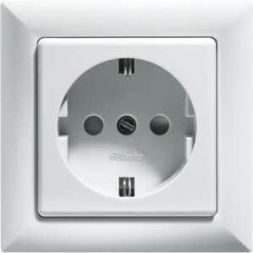 Eltako 30000652 Schuko socket DSS+SDO55-rw pure white with top part