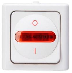 Kopp 562302000 AP-wet room 10AX 250V IP44 arctic white heating main switch