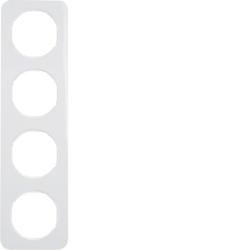 Berker 10142189 frame polar white, glossy Berker R.1