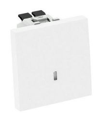 OBO Bettermann WS-UKL RW1 with control light pure white on/off switch, 6120938