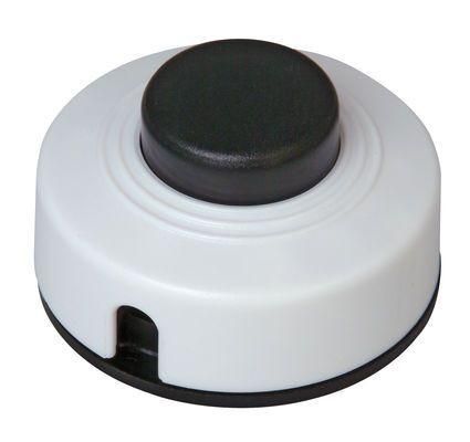 Kopp 191801088 1-pole with strain relief black/white foot switch