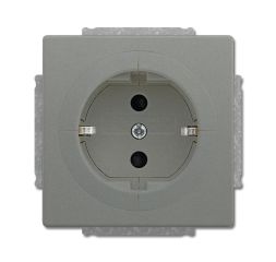 Busch-Jaeger 20 EUAB-803 Busch-Objektsteckdose®, with increased contact protection, metallic grey