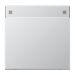 Jung AL2990NA rocker switch 1-way, with label field, LS series, aluminium