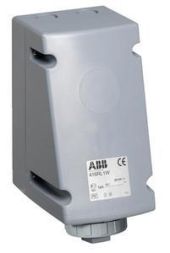ABB Stotz-Kontakt 416RL1W, surface-mounted wall socket, 16 A 1h, IP67, 3P+N+E, grey for through-wiring, 2CMA168479R1000