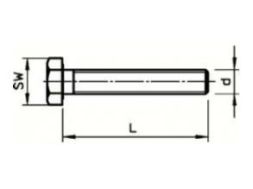 OBO Bettermann SKS 6X12F with nut and washer hexagon screw, 3156494
