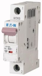 Eaton PXL-B32/1 miniature circuit breaker, 32A, 1p, B-Char, 236036