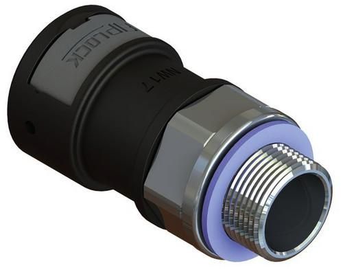 Fränkische Rohrwerke 4891735000 ASPA-23P16SB-13 black metal db PG connection screw