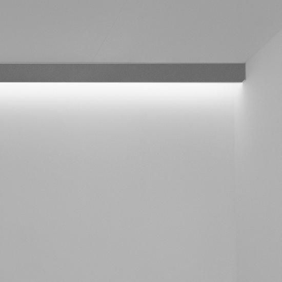 LTS IDL 70.1030.1500 silver IndiLine 17W 3000K 1310lm LED wall light conv ( 652434 )