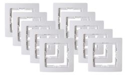 Kopp 402002013 PARIS Profi-Pack 10x 1-way arctic white cover frame
