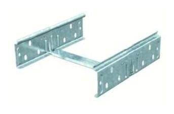 OBO Bettermann RV607F for cable tray 60x75 strip galvanized longitudinal connector set, 6068150