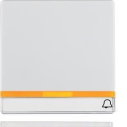 Berker 16286079 rocker with 2 enclosed lenses and labeling field polar white including Berker Q.1/