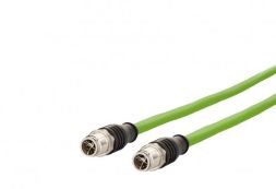METZ CONNECT M12 connector straight 8-pin 15.0m connection cable, 142M2X11150