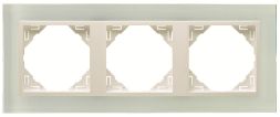 EFAPEL TRIPLE FRAME CRISTAL/ICE