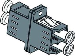 Paschke Datensysteme 3022 Multimode ceramic sleeve beige fiber optic coupling LC-Duplex