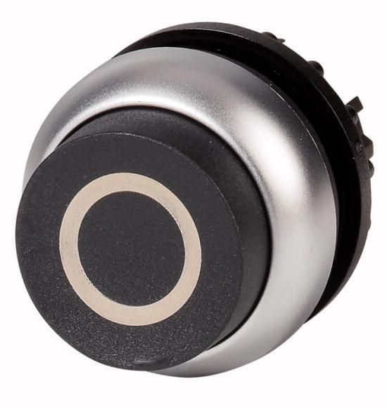 Eaton M22-DH-S-X0 push button, raised, black 0, momentary, 216659