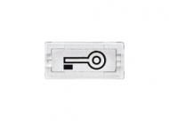 MERTEN 395769 Symbol rectangular crystal clear/door