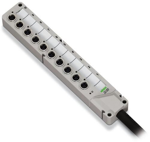 Wago 757-443/000-002 4pcs., 3p, 2m, M8 distributor sensor/actuator