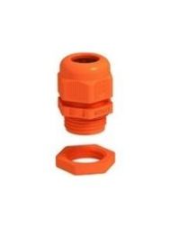 OBO Bettermann V-TEC VM25+ OR pastel orange cable gland with lock nut, 7205663