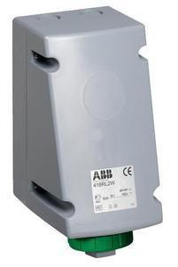ABB Stotz-Kontakt 416RL2W, surface-mounted wall socket, 16 A 2h, IP67, 3P+N+E, 50 V, 300-500Hz, green, 2CMA168472R1000
