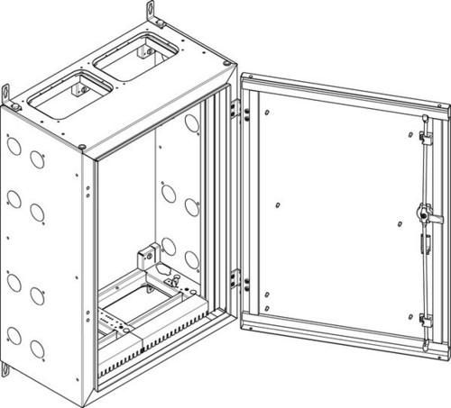 ABN protective insulated IP55 590x840x340mm wall housing (NT25P)