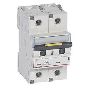 Legrand 409230 Circuit breaker DX3 C125A 2P 10KA 3M