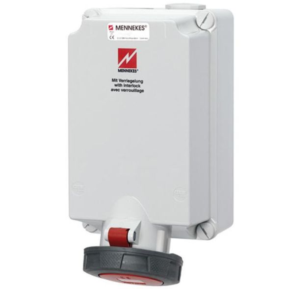 Mennekes 5519A 63A 5-pin 6h 400V IP67 wall socket