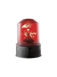 Grothe DSL 7332 red 240V AC IP55 rotating mirror light, 37332