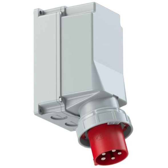PCE 545-6 125A 5-pin 6h IP67 TWIST wall plug