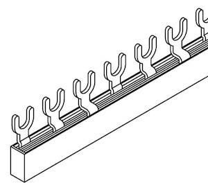 Pollmann 2217310 G-3L-106 ML 6TE 3-pole 10qmm phase busbar fork