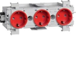 TEHALIT GS30013020 3-way socket red
