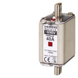 Siemens 3NA7817-6 NH fuse link size 00 40A AC690V/DC250V