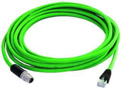 Telegärtner L80101A0000 M12x1 connector RJ45 connector IP20 L 2.0m connection cable X-coded Cat.6A