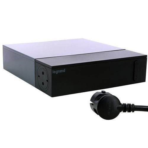 Legrand 694515 TV Corner 4xSD 4xplug SPD 2m cable black power strip