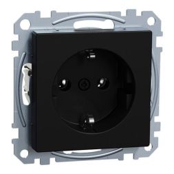 MERTEN MEG2301-0403 plug-in terminals black matt System M socket SCHUKO