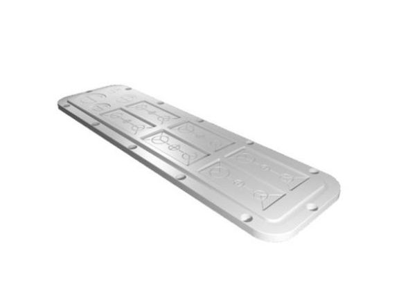 RITTAL 2564200 AX modular pre-punched size 4 534x149mm plastic flange plate