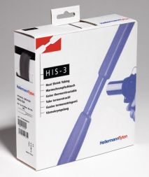 HellermannTyton 308-30300 HIS-3-3/1 PEX Black (BK) Heat Shrink Tubing